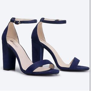 Women’s Navy Ankle Strap Heels